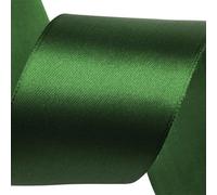 cyclingcolors Polyester Satin Ribbon - 50mm x 22m - Gift Wrapping Ribbon for Packaging, Decoration, Birthday, Cakes, Sewing, Crafts & Floristry - Forest Green