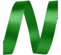 cyclingcolors Satin Polyester Ribbon - 10mm x 22m - Gift Wrap Ribbon for Packaging, Decoration, Birthday, Cakes, Sewing, Crafts & Floristry - Fern Green