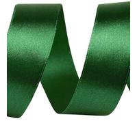 cyclingcolors Satin Polyester Ribbon - 25mm x 22m - Gift Wrapping Ribbon for Packaging, Decoration, Birthday, Cakes, Sewing, Crafts & Floristry - Forest Green