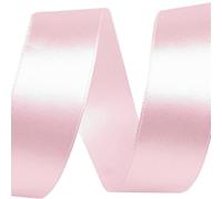 cyclingcolors Satin Polyester Ribbon - 25mm x 22m - Gift Wrapping Ribbon for Packaging, Decoration, Birthday, Cakes, Sewing, Crafts & Floristry - Light Pink