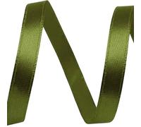 cyclingcolors Satin Polyester Ribbon - 6mm x 22m - Gift Wrap Ribbon for Packaging, Decoration, Birthday, Cakes, Sewing, Crafts & Floristry - Khaki Green