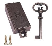 cyclingcolors 3666690043627 Serrure espagnolette Left Spanish Lock, Brass-Plated Brown