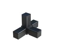 cyclingcolors Square Tube connectors 2 or 3 Way 20x20 25x25 30x30 20mm 25mm 30mm Plastic Joint Shelf Holder (X (30mm))
