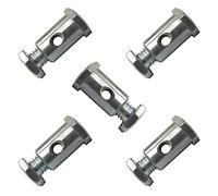 Cyclingcolors Unisex Adult Cable Clamp, Silver, 6.8 x 13.5 mm