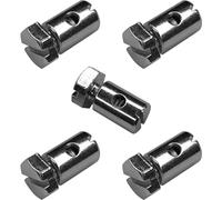 Cyclingcolors Unisex Adult Cable Clamp, Silver, 6 x 9 mm
