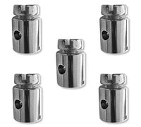 Cyclingcolors Unisex Adult Cable Clamp, Silver, 8 x 9 mm