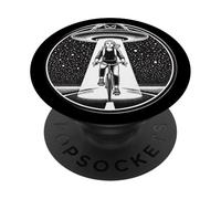 Cyclist Cycling Cycler Bike Bicycle Road Mountain Abducted PopSockets Adhesive PopGrip