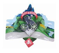 Cyclist Pop Up Happy Birthday Greeting Card With Bike 3D Pop-Up Cards POP227