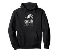 Cyclist Since 1975 Bicycle in the Jump Pullover Hoodie