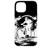 Cyclist Sketch Bicyclist Mountain Bike Trials Case for iPhone 15