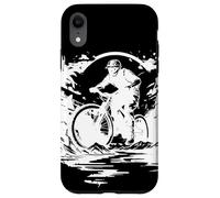 Cyclist Sketch Bicyclist Mountain Bike Trials Case for iPhone XR