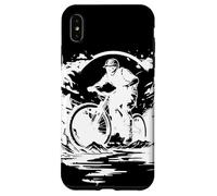Cyclist Sketch Bicyclist Mountain Bike Trials Case for iPhone XS Max