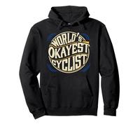 Cyclist World's Okayest Cycling Bicycle Rider Funny Gifts Pullover Hoodie