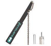 cyclists Bike Cassette Removal Tool Kit-Bicycle Sprocket Removal Tools- Chain Whip & Lockring Tool With 5mm/12mm Guide Pin For SHIMANO HG Freewheel Cassette (CT-F04+F06-12)