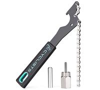 cyclists Bike Cassette Removal Tool Kit-Bicycle Sprocket Removal Tools- Chain Whip & Lockring Tool With 5mm/12mm Guide Pin For SHIMANO HG Freewheel Cassette (CT-F03+CT-F06-12)