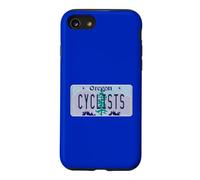 Cyclists Biking Portland Oregon OR Souvenir License Plate Case for iPhone SE (2020) / 7/8