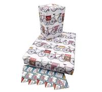 Cyclists Wrapping Paper. Tour de France bikes all carefully painted. Bicycle wrapping paper