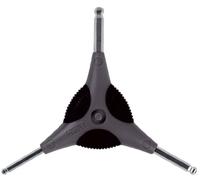 Cyclo Allen Y Wrench Key Ball End - Grey, 4/5/6mm | Nickel Plated Keys, Ergonomic Grip, Versatile Sizes, Perfect for Cyclists