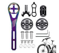 Cyclocomputer Support, Aluminium Extended Bracket - Cyclocomputer Holder for Handlebars - for Bike Sports Action Camera and Torch