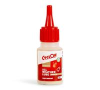 CyclOn All Weather Lube Lube | Biodegradable All-Condition Bicycle Chain Lubricant | Long-Lasting Micro-Additive Formula | Reduces Friction & Wear for Road, MTB & E-Bikes | 25ml