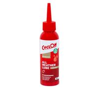 CyclOn All Weather Lube Lube | Biodegradable All-Condition Bicycle Chain Lubricant | Long-Lasting Micro-Additive Formula | Reduces Friction & Wear for Road, MTB & E-Bikes | 125ml