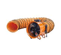 Cyclone 250mm 10" Dust Fume Extractor Ventilation Fan 230V With 5M Ducting