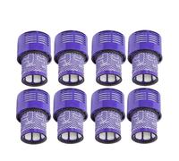 Cyclone Absolute Animal Total Clean Washable Hepa Post Filter Replacement Vacuum Cleaner Part Accessory Compatible For Dyson V10 SV12 (Color : 8PCS)