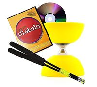 Cyclone Yellow Triple Bearing Diabolo + Carbon Handstick + DVD