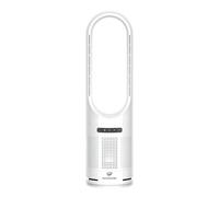 CyclonicAir Pro Pure Bladeless Tower Fan Heater & Cooler with HEPA Filter | 3-in-1 Heating, Cooling & Air Purifier | Quiet, Remote Control, 8 Speeds (Pure White)