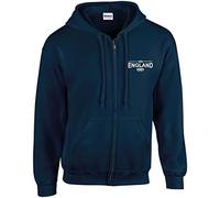 Cyclops Print 100% England Six Nation Rugby ZIP HOODIE Kids NAVY Age 8