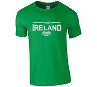 Cyclops Print 100% Ireland Six Nation Rugby T-SHIRT Kids GREEN Age 10