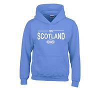 Cyclops Print 100% Scotland Six Nation Rugby HOODIE Ladies SKY Ladies 12/14