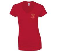 Cyclops Print Liverpool Football Ladies Red LiverBird Crest Design T-Shirt (UK, Numeric, 14, Regular, Regular)