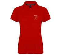 Cyclops Print Liverpool Football LiverBird Crest Design Polo Ladies RED