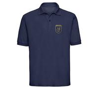 Cyclops Print Liverpool Football LiverBird Crest Design Polo Mens Navy Small