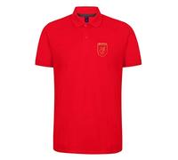 Cyclops Print Liverpool Football LiverBird Crest Design Polo Mens RED 2XL
