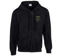 Cyclops Print Liverpool Football LiverBird Crest Design ZIP HOODIE Kids BLACK Age 8