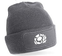 Cyclops Print Scotland Beanie Rugby Hat Grey