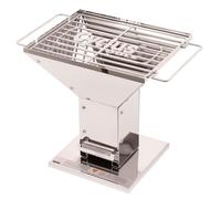 Cyclus Tools Charcoal Mini Barbecue, Silver, 31x20x26cm