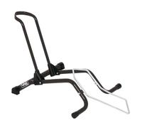 Cyclus Tools Front or Rear Wheel Foldable Bicycle Display Stand, 26" to 29", Black