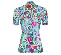 Cycology Secret Garden Short Sleeve Jersey Blue S Woman S Multicolor