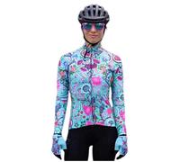 Cycology Secret Garden Winter Long Sleeve Jersey Blue XS Women