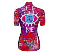 Cycology See Me Short Sleeve Jersey S Red / Green / Purple