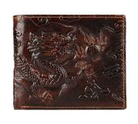CYCOOPE Dragon Wallet Cool Wallets for Men Leather Purse Credit Card ID Cash Container Pocket, brown, Retro Mens Wallet