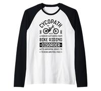 Cycopath Mountain Biking Cycling MTB Bicycle Bike Cyclist Raglan Baseball Tee