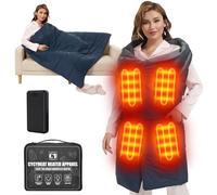 CYCYHEAT 20000mAh Heated Blanket Battery Operated - 7.4V DC Portable Wireless Cordless USB Heating Blanket for Outdoors