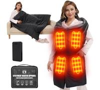 CYCYHEAT 7.4V DC 20000mAh Heated Blanket Battery Operated- Portable Wireless Cordless Shawl Electric Heating Blanket for Outdoors