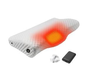 CYCYHEAT Heated Neck Pillow - Memory Foam Pillows Neck Pillow Bed Pillow for Sleeping, Upgraded 4000mAh Battery Pack & Heating Element