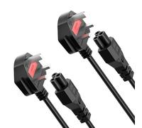 CYD 10FT(3m) Long AC Power Cord, 10A 125V 3 Prong Mickey Mous Power Cord Compatible with HP, Dell, Acer, Lenovo, Asus Computer, Projector, Monitor, Scooter Power Cable, 2Pack