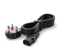 CYD 6ft (1.8m) C13 Power Cable, 18AWG, BS 1363 to IEC C13, 10A 250V, Black Universal AC Replacement Power Cord,UK Computer Power Cord for Printers, Monitors, PCs, TVs, Amplifiers, 1 Pack